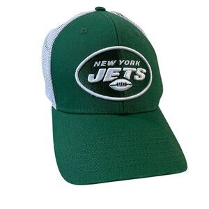 New York Jets Snapback Trucker Hat NFL Team Apparel Green & White One Size